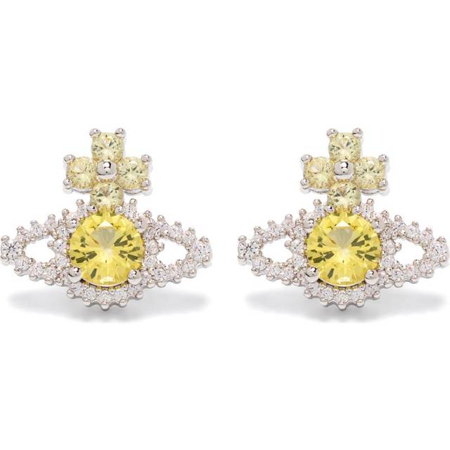 Vivienne Westwood - Valentina Orb earrings - women - Brass - One Size - Silver