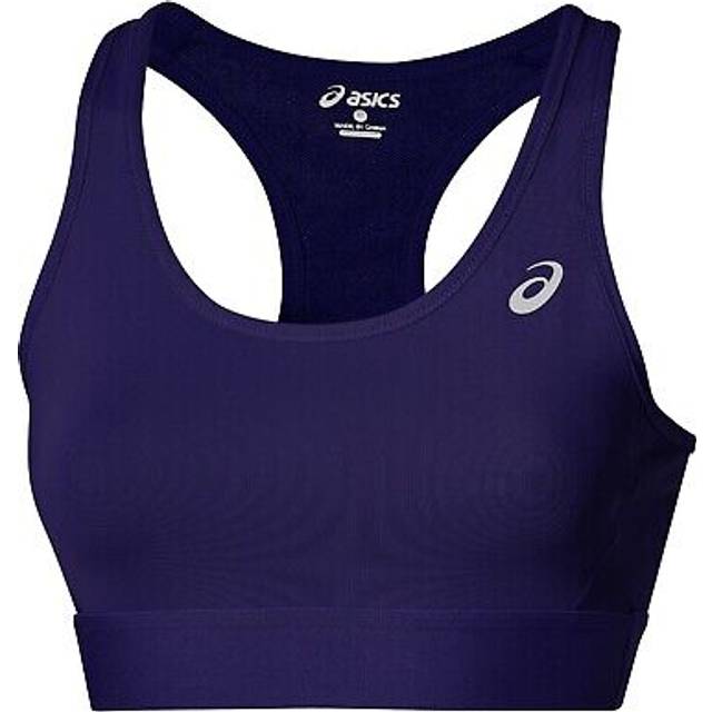 Asics sports bra vest tank top ladies womens running gym fitness black blue