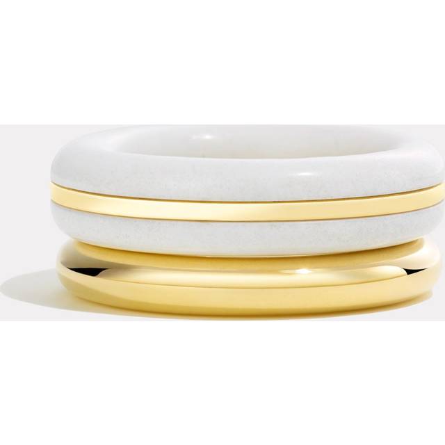 By Pariah Essential Gold Stack | White Agate - 55
