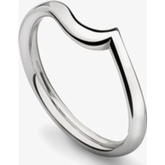 Platinum 4mm Shaped Wedding Ring (N) WR1-1021(4.0) - Silver