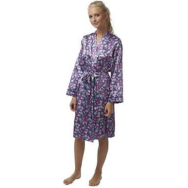 Luxury women's butterfly satin kimono robe dressing gown, size 8-22, ln45