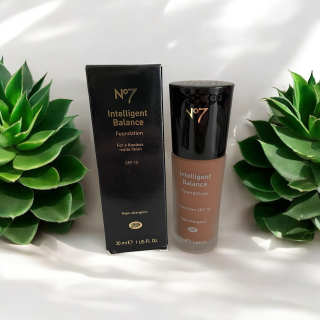 Boots no7 intelligent balance foundation 30 ml 55 mocha bnib sealed