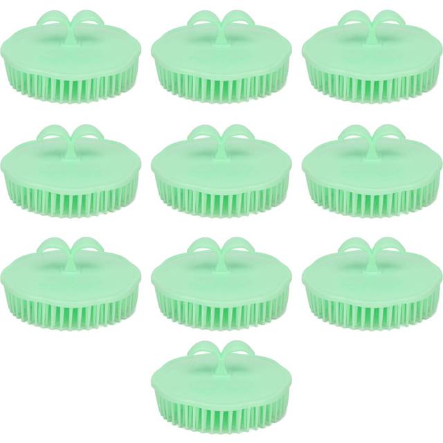 10pcs Hair Scalp Massager Shampoo Brush Cleaning Exfoliating Soft Scalp Scrubber for Adults Shower