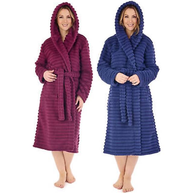 (Navy, XLarge) Slenderella HC88320 Women's Dressing Gown