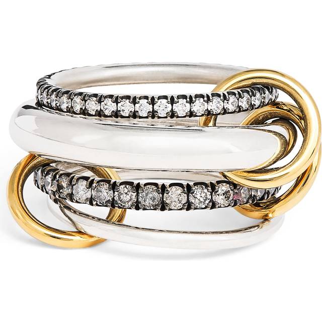 Spinelli Kilcollin Sterling Silver, Yellow Gold and Diamond Cassini Ring - 8