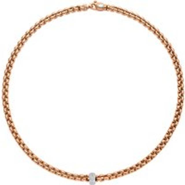 Fope Flex'It Eka 18ct Rose Gold 0.37ct Diamond Necklace