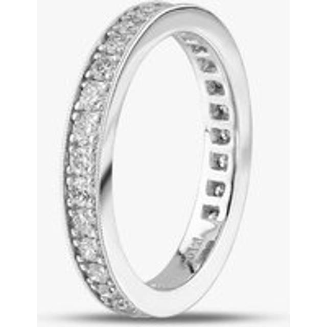 Platinum 1.00ct Brilliant Cut Diamond Full Eternity Ring R08867PT95DD - Silver