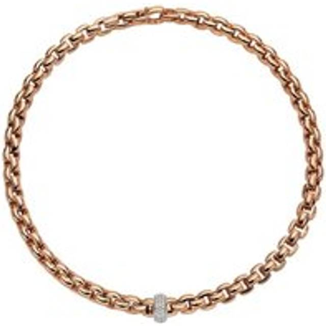 Fope Eka 18ct Rose Gold 0.58ct Diamond Necklace