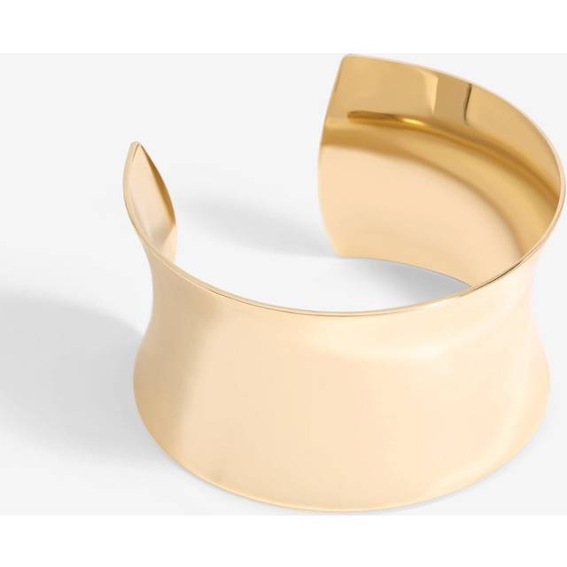 MOOD Mood Gold Polished Sculpted Cuff Bracelet