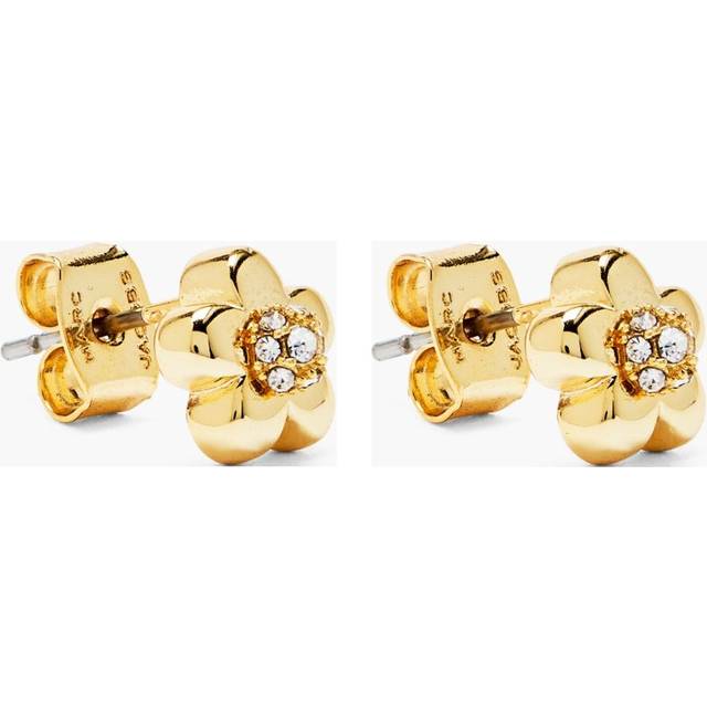 Marc Jacobs - Daisy earrings - women - Cubic Zirconia/glass/Brass - One Size - Gold