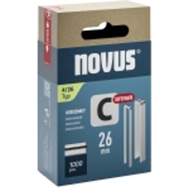 Novus Tools 042-0804 Klämmor med smal rygg Typ 4 1000 st Mått (L x B x H) 26 x 6.1 x 26 mm