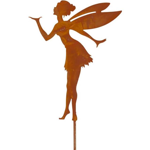 Decorative Garden Stakes Fairy Silhouette Metal Yard Stakes Arts Outdoor Garden Decor Spring Decor