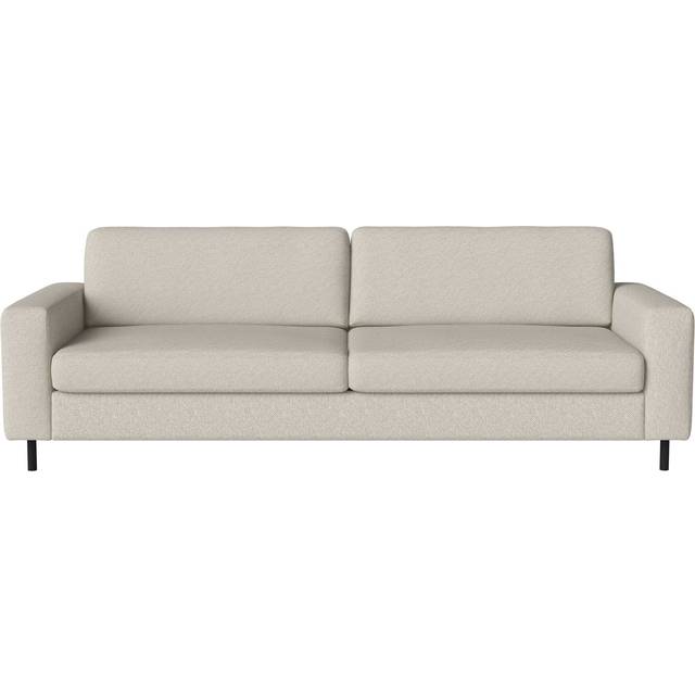 Bolia - Scandinavia 3 Seater Sofa - beige/Vilme (47% Acryl, 20% Baumwolle, 13% Polyester, 11% Viskose, 9% Leinen)/BxHxT 236x80x92cm/Füße Eiche geölt 1 (80.0 x 236.0 x 92.0cm)