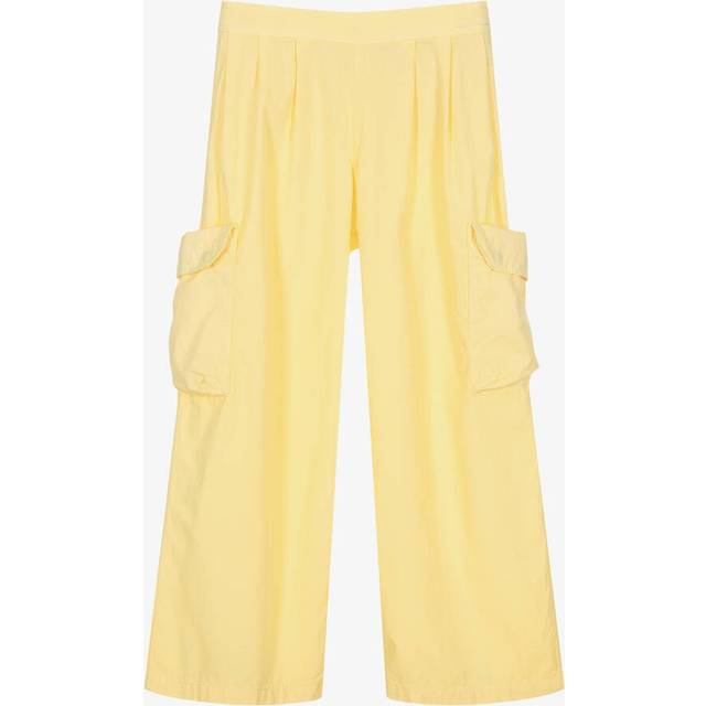 Molo Girls Yellow Cotton Cargo Trousers - 5 year