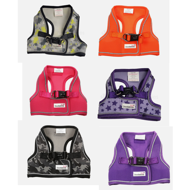 Doodlebone Originals Snappy Dog Harness Neon Paint Splat 7 Sizes - 5
