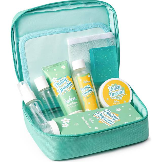 Living and Home Spa Toiletry Gift Kit 9 Piece - Green - 15.9 x 22 x 8.79cm
