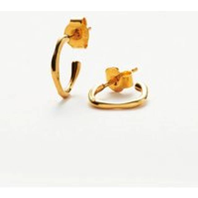 Mini Molten Hoop Earrings | 18ct Gold Vermeil