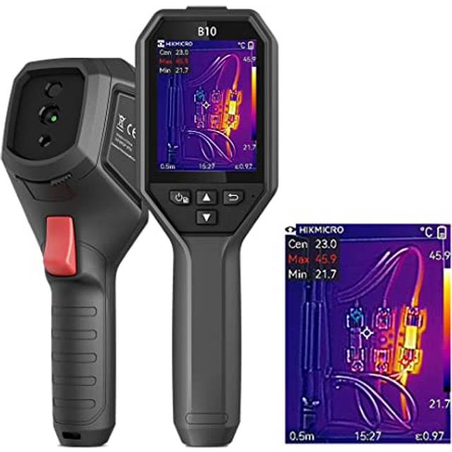 HIKMICRO B10 Thermal Imaging Camera, 256x192 IR Resolution, 2MP Visual Camera, 3.2" LCD, IP54, -20°C to 550°C, New