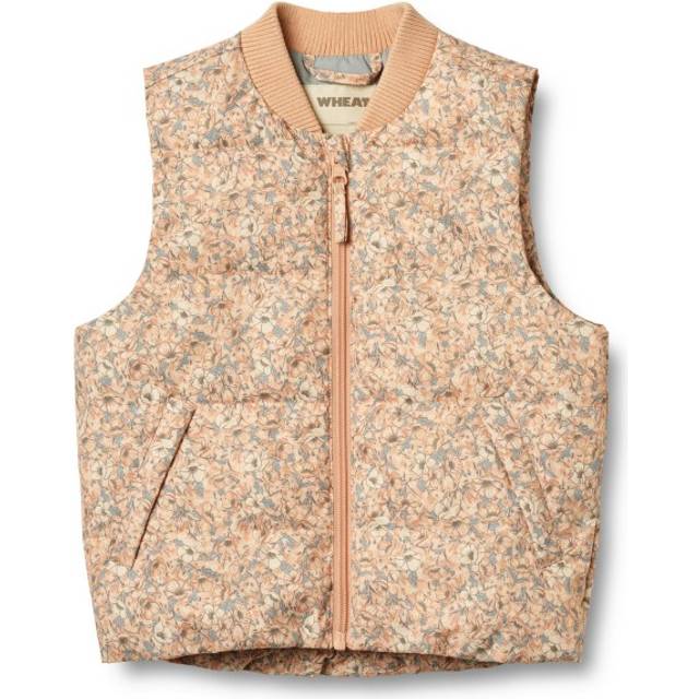 WHEAT Kid's Puffer Waistcoat Andre Syntetväst Barn Storlek 122 Färg beige