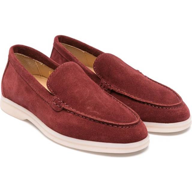Scarosso - Ludovica suede loafers - kids - Calf Suede/Calf Leather/Rubber - 33 - Brown