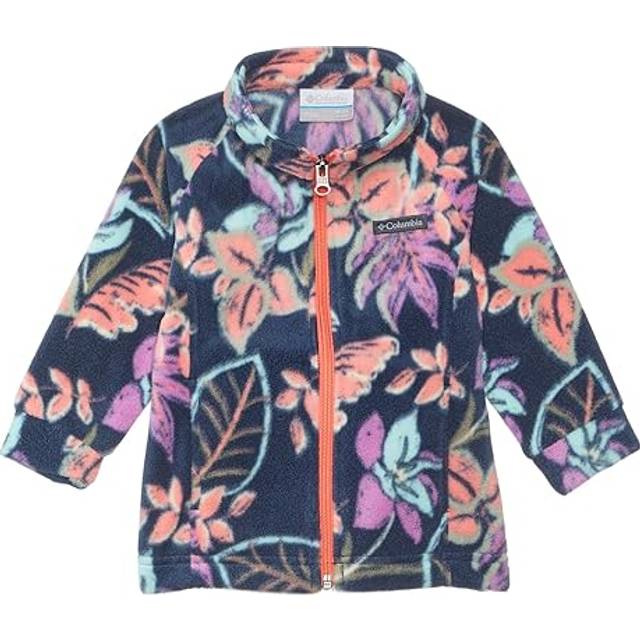 Columbia Girls Infant Benton Springs II Printed Fleece Jacket- - Orange (3/6)