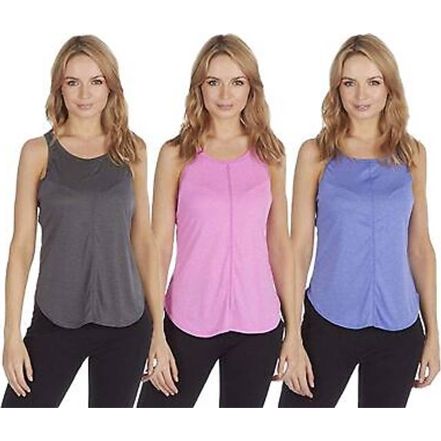 Ladies yoga top active gym racerback exercise lightweight vest tank tops