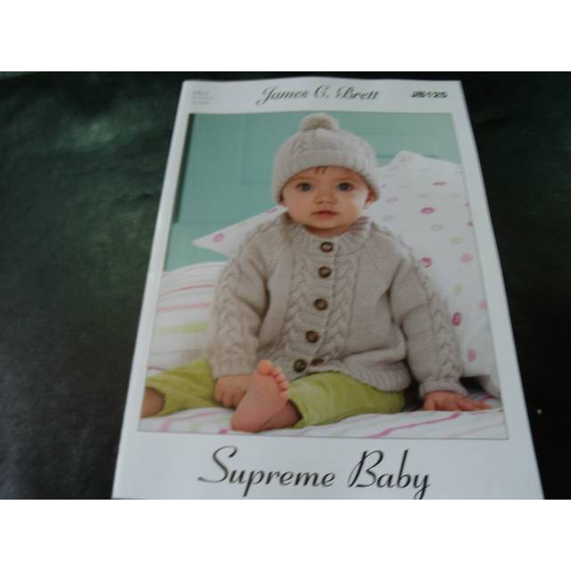 James c brett 4ply knitting pattern jb125 cardigans and hat 12 - 20 ins