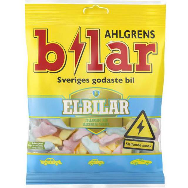 Ahlgrens Bilar Elbilar 100g Cloetta