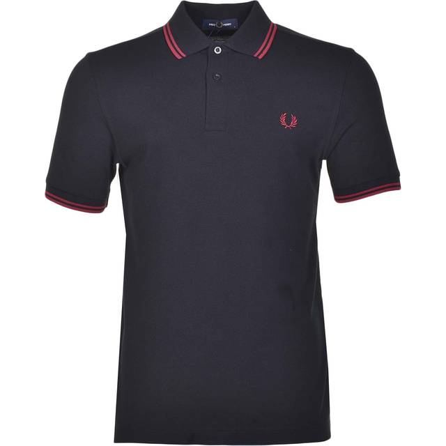 Fred perry m3600 twin tipped polo shirt - black