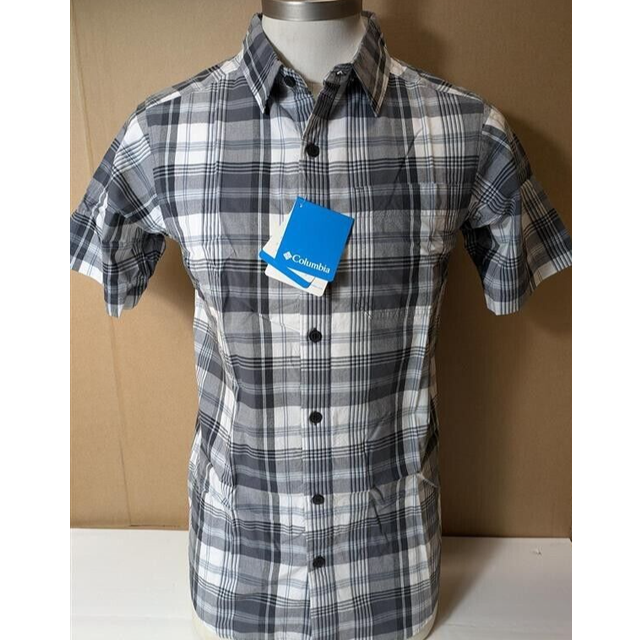 Columbia men's thompson hill ii yarn dye short sleeve shirt -size m