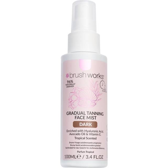 Brushworks Gradual Tanning Face Mist Dark 100ml