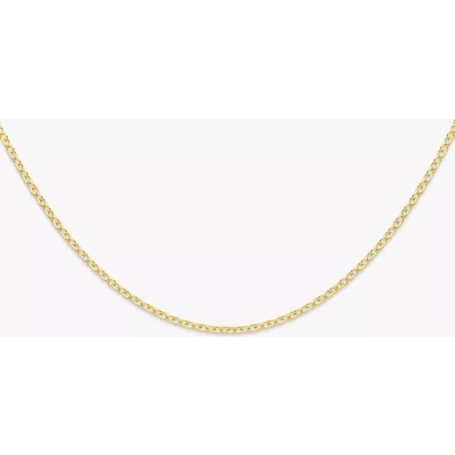 IBB 18ct Gold Trace Chain Necklace, Gold