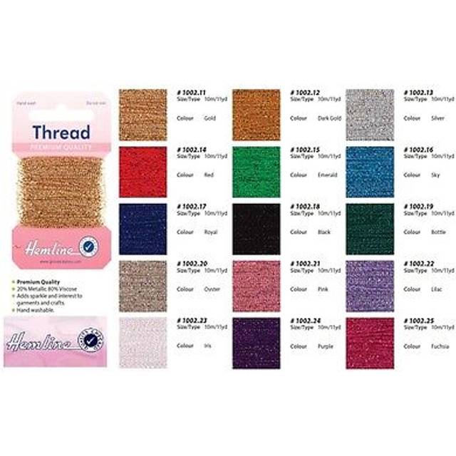 Hemline Glitter Thread Lilac