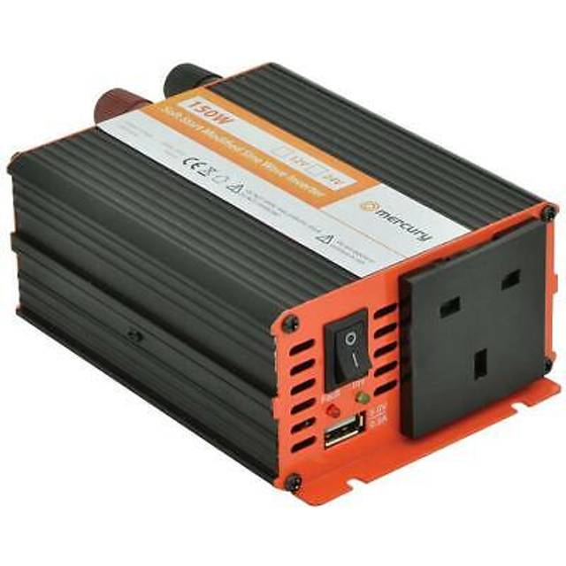 Mercury 652.000UK 150w Power Inverter 12v 230v Soft Start Modified Sine Wave