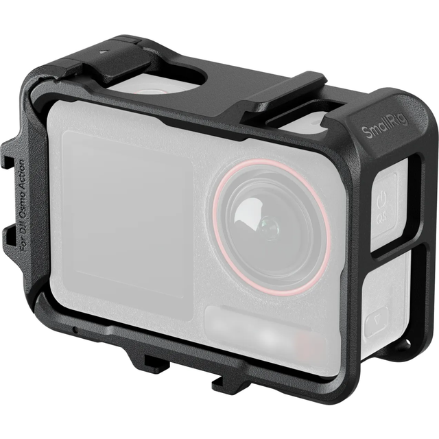 SmallRig Cage for DJI OSMO Action 5 Pro / 4 / 3, Camera Case w Cold Shoe &amp; Side Quick Release Mount