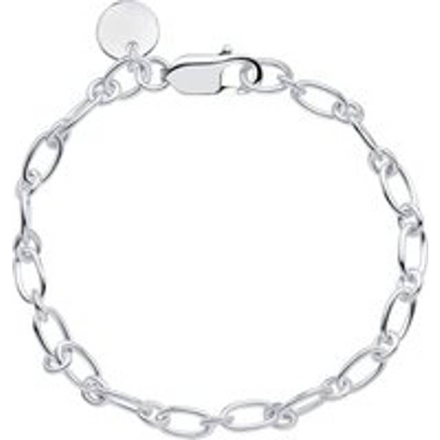 John Greed Portrait Series 1 Silver Long Link Chain Bracelet For Women - silver