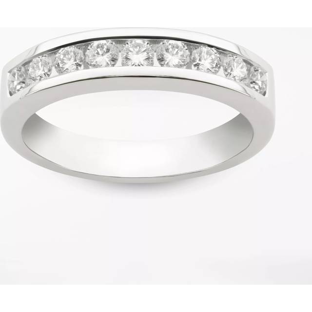 Mogul 18ct White Gold Round Brilliant Channel Set Diamond Eternity Ring, 0.5ct
