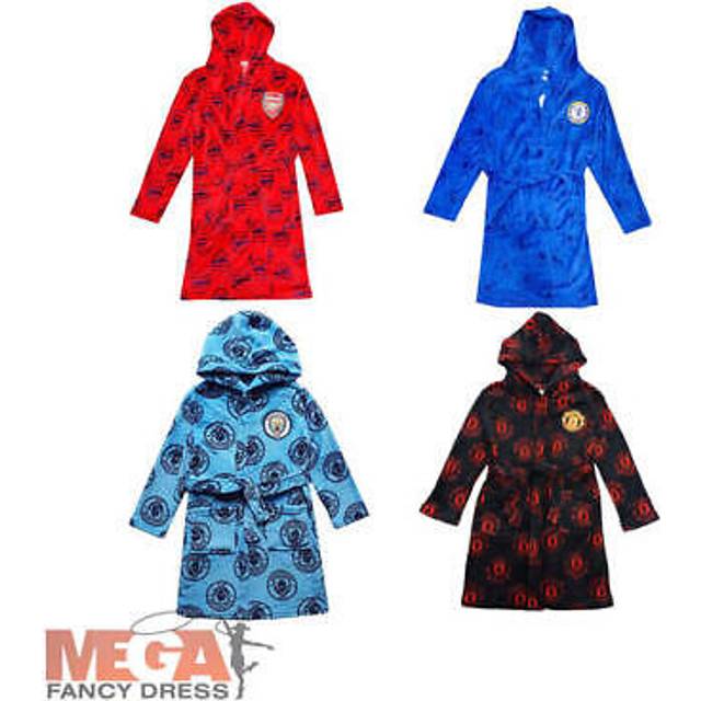 Official kids football team robes with hood boys dressing gown footie gift