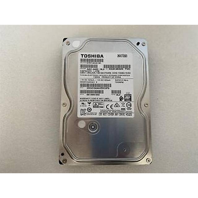 Hp 661699-003 Toshiba Dt01aca100 Hard Disk Drive 1tb 1000gb Sata 3.5 Inch 7200