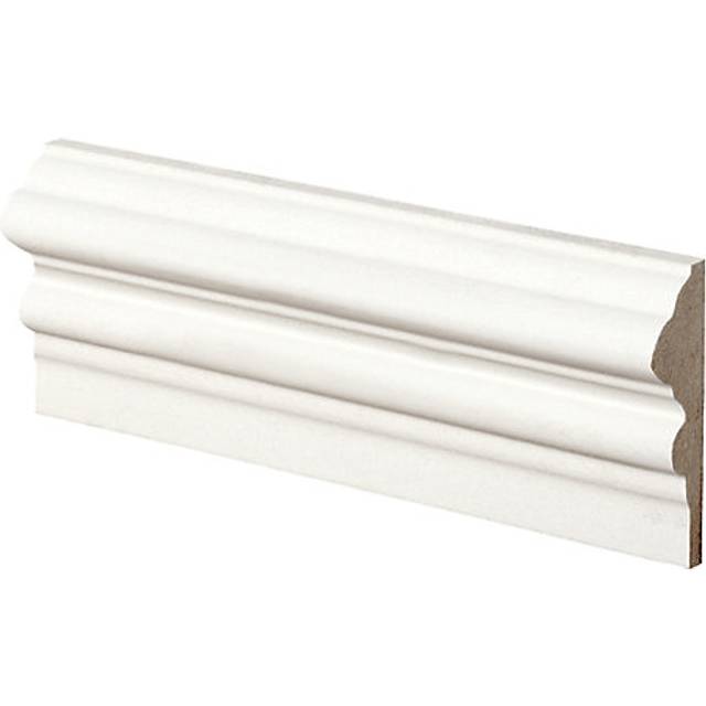 Wickes Primed MDF Dado Rail - 18 x 58 x 2400mm - Pack of 4 - White