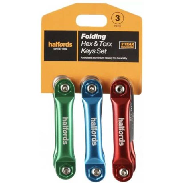 Halfords 3 Piece Folding Hex And Torx Key Sets