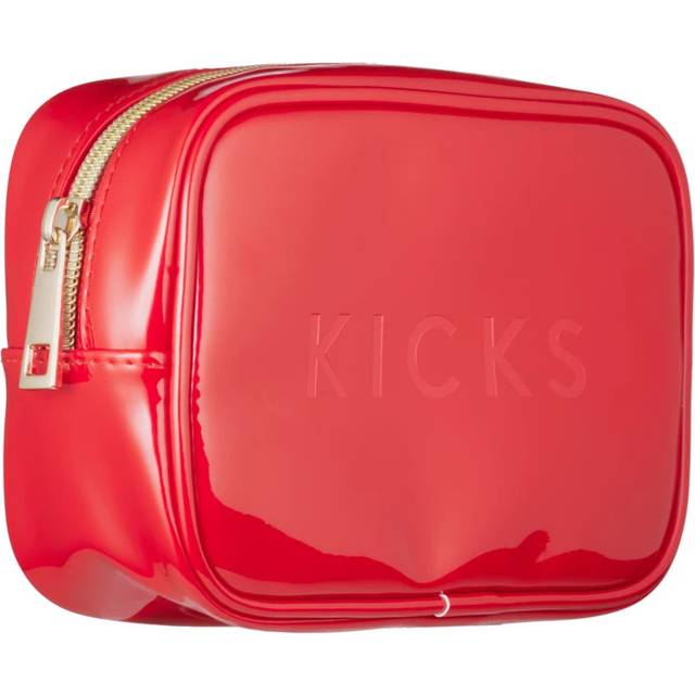 Small Boxy Make Up Bag Red