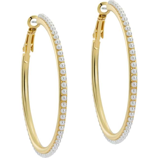 Ted Baker Perla Large Pearl Gold-Plated Earrings