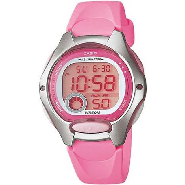 CASIO Sports Waterproof Pink Digital LW-200-4BVDF - Free