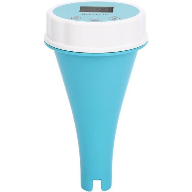 Water Testing Meter 6 in 1 PH EC TDS ORP TEMP Residual Chlorine Water Tester Pen for Swimming Pool white