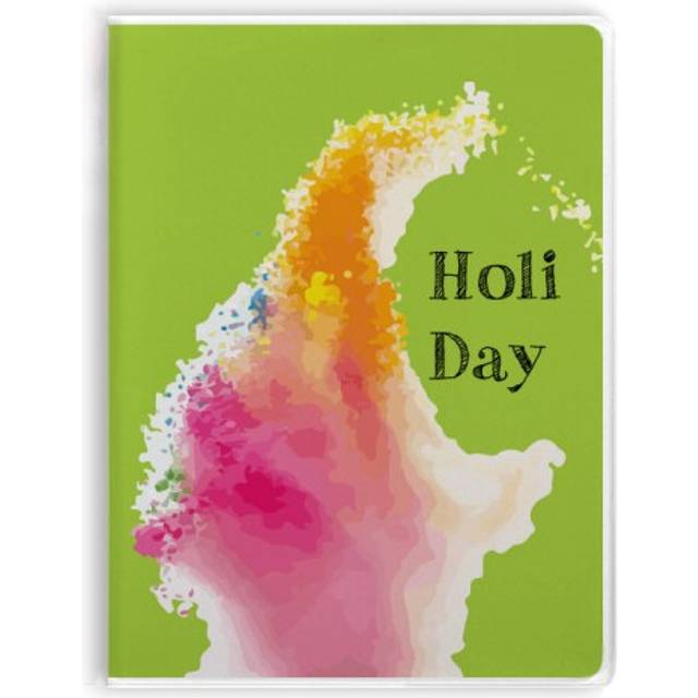 Colorful Heart Indian Splash Festival Notebook Gum Cover Diary Soft Cover Journal
