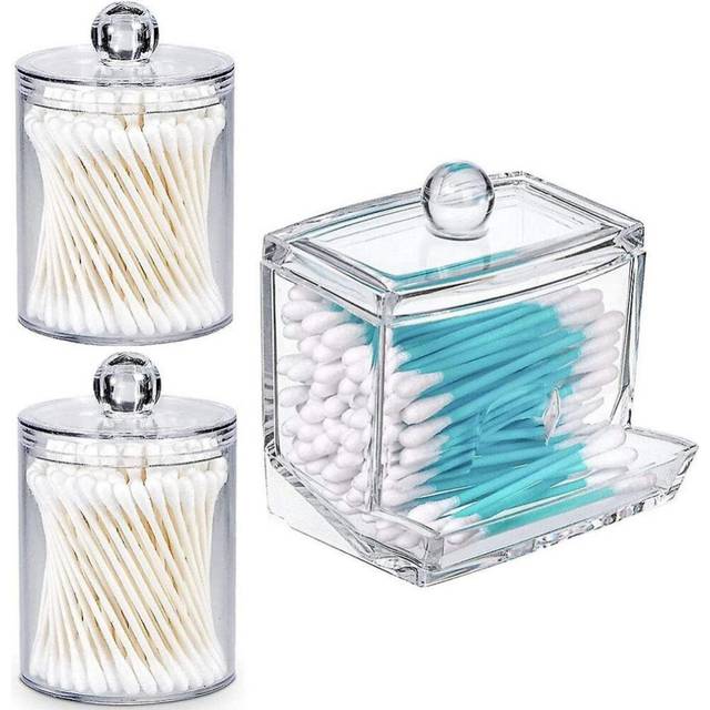 Qtip Holder Cotton Swab Holder,apothecary Jars With Lids For Bathroom
