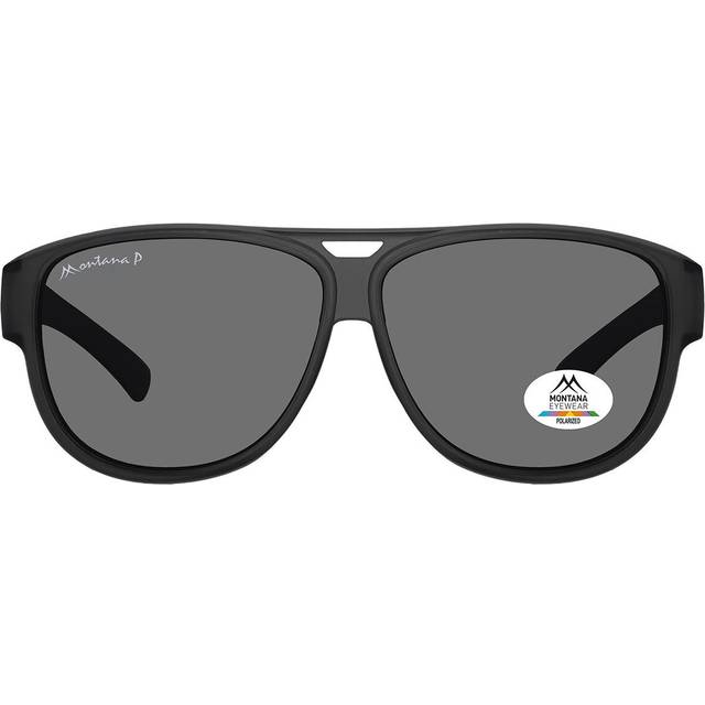 Montana Eyewear FO6 Polarized FO6 Men's Sunglasses Black Size 62 - Matte Black (62)