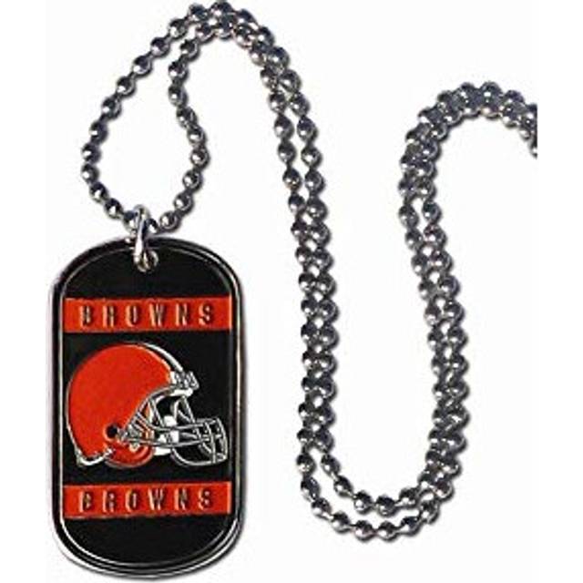 Siskiyou boys NFL Cleveland Browns Dog Tag Necklace   36-Inch