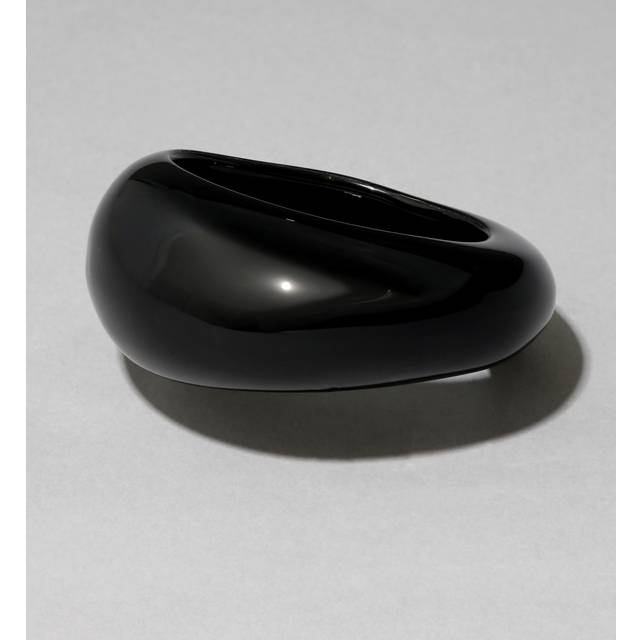 Alexis Bittar Puffy Lucite Tapered Bangle Bracelet- in Onyx Size S/M  | Statement Jewelry from Alexis Bittar (S/M)